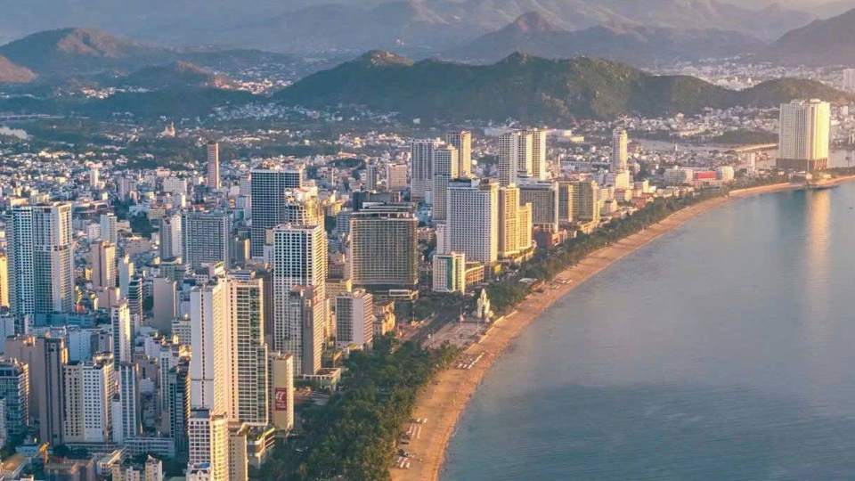 Bờ biển Trần Phú, trung tâm thành phố Nha Trang